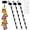 6 clips 4 pack, variant on Chip Hanger Strips Hooks Display Hanging 16.5" with 6 Chip Greeting Card Party Merchandise Vendors Potato Bag Holder Snack Candy Portable Retail Organizer Storage Metal with Label Header 4 Pack