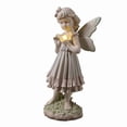 thumbnail image 2 of Figura solar Hi-Line con luz LED para niña con mariposa, 2 of 7
