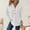 White, variant on Hoodies For Women Sevevn Women's V Neck Hoodie Solid Casual Tops Hooded Button Long Sleeve Drawstring Sweatshirt