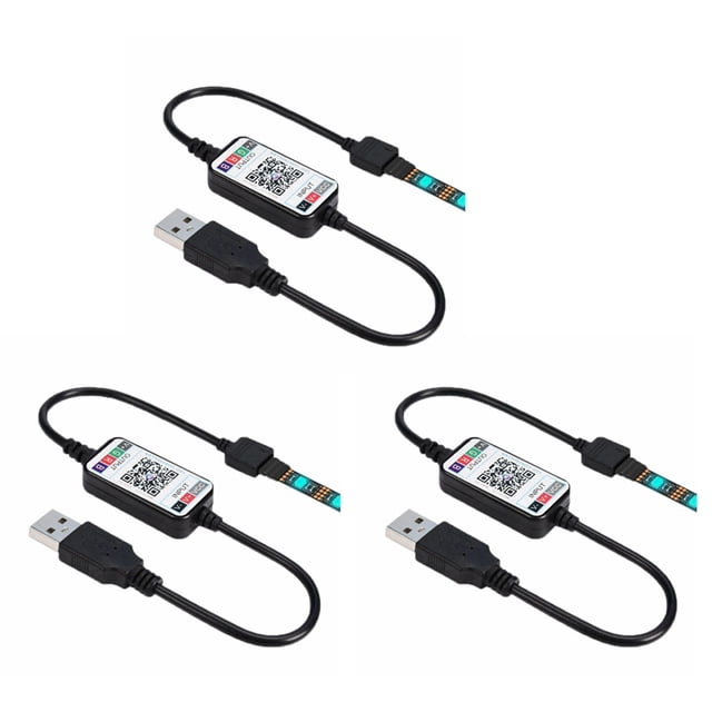 3X Control Remoto InaláMbrico Bluetooth LED Dimmer Control de Conexión de la APP del TeléFono DC5-24V para el Interruptor del Temporizador de Tira de Luz RGB
