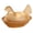 Gold, variant on Artistic Hen on Nest Covered Bowl for Dessert Snacks, Farmhouse Home Decor Accents