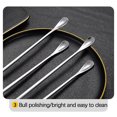 thumbnail image 6 of Fnochy Stainless Steel Coffee Stirring Spoon, Beverage Cocktail Stirrers Stir, Cocktail Drink Swizzle Stick - Mixing Spoon - Tiny Salt Condiment Spoon - Reusable - (8.66-Inch) Black 2024 Friday Deals, 6 of 9