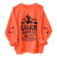 thumbnail image 2 of Breezora Chandail pour Femmes à Épaules Tombantes, Doublé en Molleton Douillet, Manches Longues, Coupe Décontractée, Col Rond, Essentiel, Mode Automne Hiver, Taille TG, Orange, 2 of 5