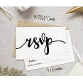 thumbnail image 4 of Inkdotpot 50 Blank RSVP Postcards Elegant Script Style Print 4"X6" Response Cards,RSVP Reply Card For Wedding,Bridal Shower,Baby Shower, 4 of 5