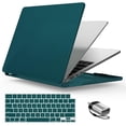 thumbnail image 1 of IBENZER Funda con teclado tipo C para MacBook Air de 15 pulgadas, color verde, 1 of 9