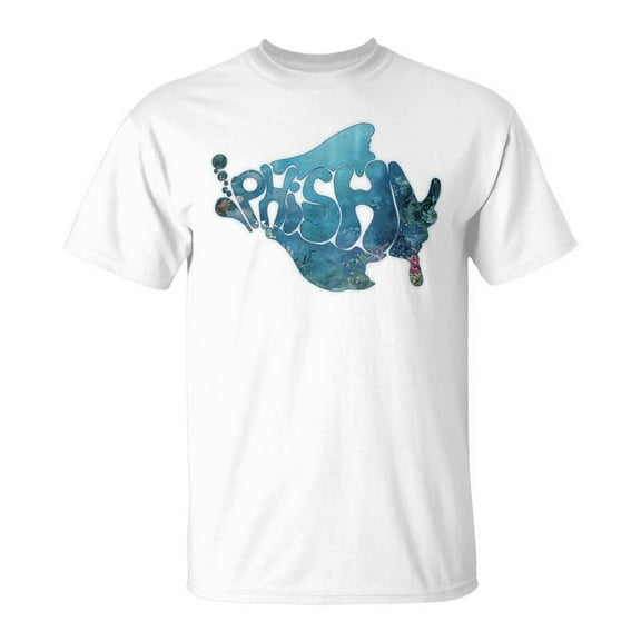 SR Colorful Phish-Jam Tie-Dye Fisherman Fish Graphic T-Shirt