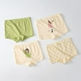 thumbnail image 2 of Xfvqtps 4PCS Kids Toddler Little Girls Underwear Ctton Soft Polka Dot Print Green Panties Pack for Girls 1-12 Years Green, 2 of 3