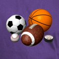 thumbnail image 3 of CafePress - Sports Balls Dark T Shirt - Men's Classic Graphic Cotton T-Shirt, 3 of 4