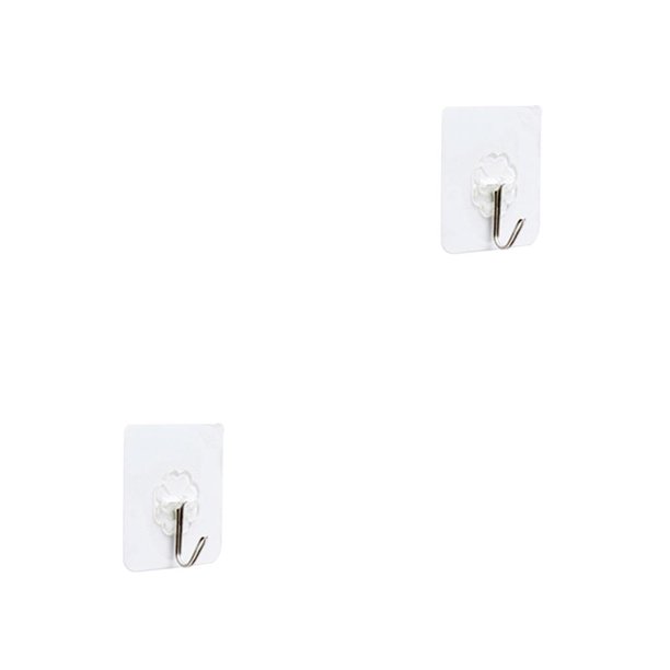 Ganchos adhesivos Ounissouiy 10 uds transparentes sin costuras para baño hogar cocina