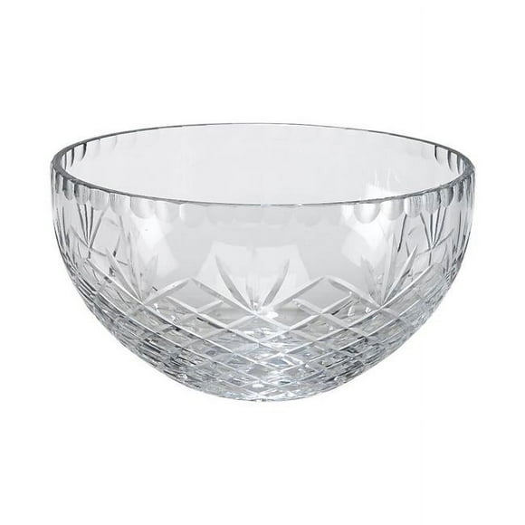 Creative Gifts International 060636 7 in. dia Medallion II Optic Crystal Salad Bowl