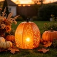 thumbnail image 5 of Halloween LED Pumpkin Lantern with Dancing Skeleton Cutouts Light Projecting Jack O Lantern Ornament For Indoor Outdoor Party Yard Decor, 5 of 7
