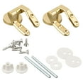 thumbnail image 1 of Gold Toilet For Seat Hinges Spare Gold Replacement with Fittings, 1 of 12