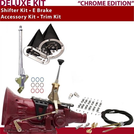 American Shifter C4 Shifter Kit 6 in. E-Brake Cable Clamp Clevis Trim Kit for C7D57