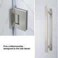 thumbnail image 5 of OVE Breeze 32 x 32 Corner Frameless Hinge Shower Door Kit Satin Nickel, 5 of 14