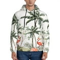thumbnail image 2 of Bingfone Flamingo Palm Trees Men'S Drawstring Hoodie Long Sleeve Pocket Sweatshirts-Xx-Large, 2 of 9