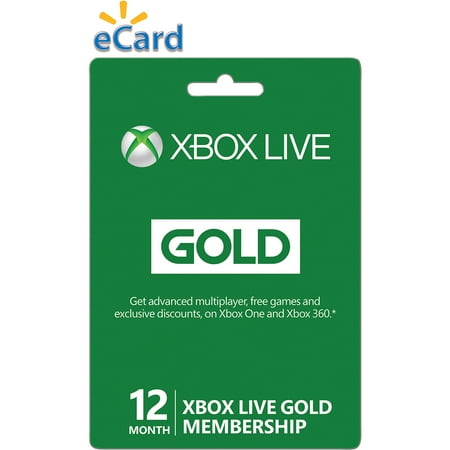 Xbox Live 12 Month Gold Membership (emai