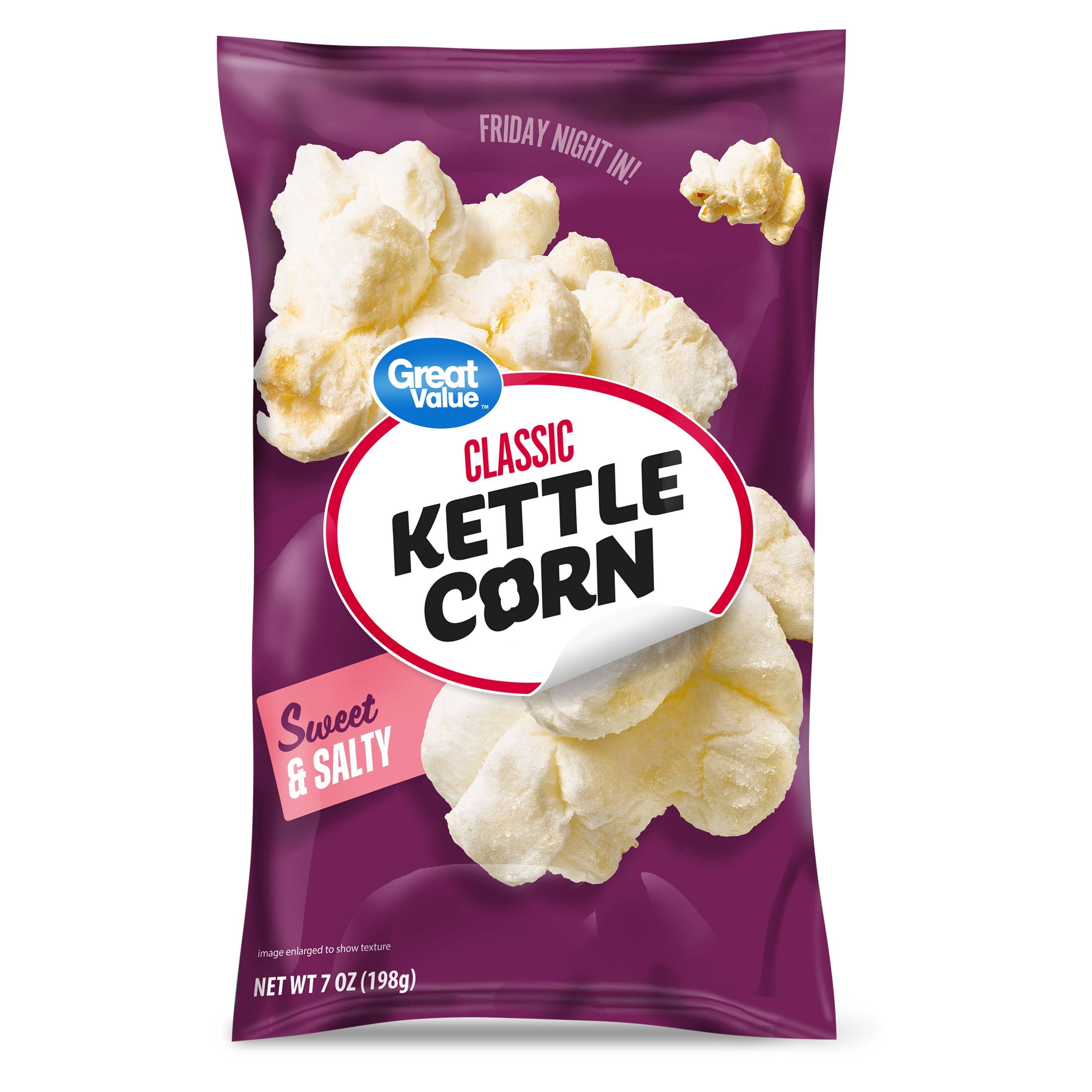 Great Value Classic Sweet and Salty Kettle Corn, 7 oz