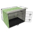 thumbnail image 6 of Abstract Dog Crate Cover, Simplistic Monochrome Design Continuous Pattern with Geometric Shapes, Easy to Use Pet Kennel Cover Small Dogs Puppies Kittens, 7 Sizes, Pale Green Lime Green, by Ambesonne, 6 of 6