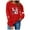B, variant on Ynynloco Love Heart Printed Womens Sweatshirt Valentine Day Crew Neck Long Sleeve Comfy Sweatshirts Casual Loose Vintage Pullover Tops