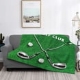 thumbnail image 2 of Fotbe Golf Sport Club Manta de Franela con Estampado, Manta Ultrasuave para Cama, Sofá, Auto, Hipoalergénica y Antibolitas-50"x40", 2 of 6