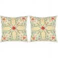thumbnail image 2 of SAFAVIEH Ariel Ikat Pillow, 18" x 18", White/Multi, Set of 2, 2 of 4