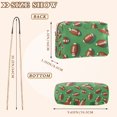 thumbnail image 4 of FORMRS Women Crossbody Purse with Chain Strap Vegan Leather Shoulder Handbag, American Footballs, 4 of 7