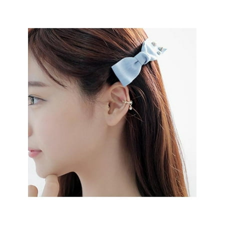 Lavaport 1PC Women Crystal Rhinestone Water Drop Pendant Ear Cuff Wrap Clip Cartilage (Best Place To Get Ear Cartilage Pierced)