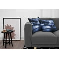 thumbnail image 3 of Ambesonne Ocean Throw Pillow Cover 2 Pack, Rain Clouds Storm Rays, 20", Blue, 3 of 5
