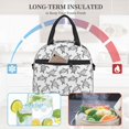 thumbnail image 4 of Disketp Hand Drawn Turtle Lonchera Térmica para Mujer y Hombre, Bolsa de Almuerzo Reutilizable e Impermeable para Trabajo, Viajes y Picnic, 4 of 7
