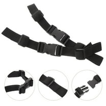 Pawsdot 2Pcs Black Accordion Back Support Strap Comfortable Durable for Daily Carry