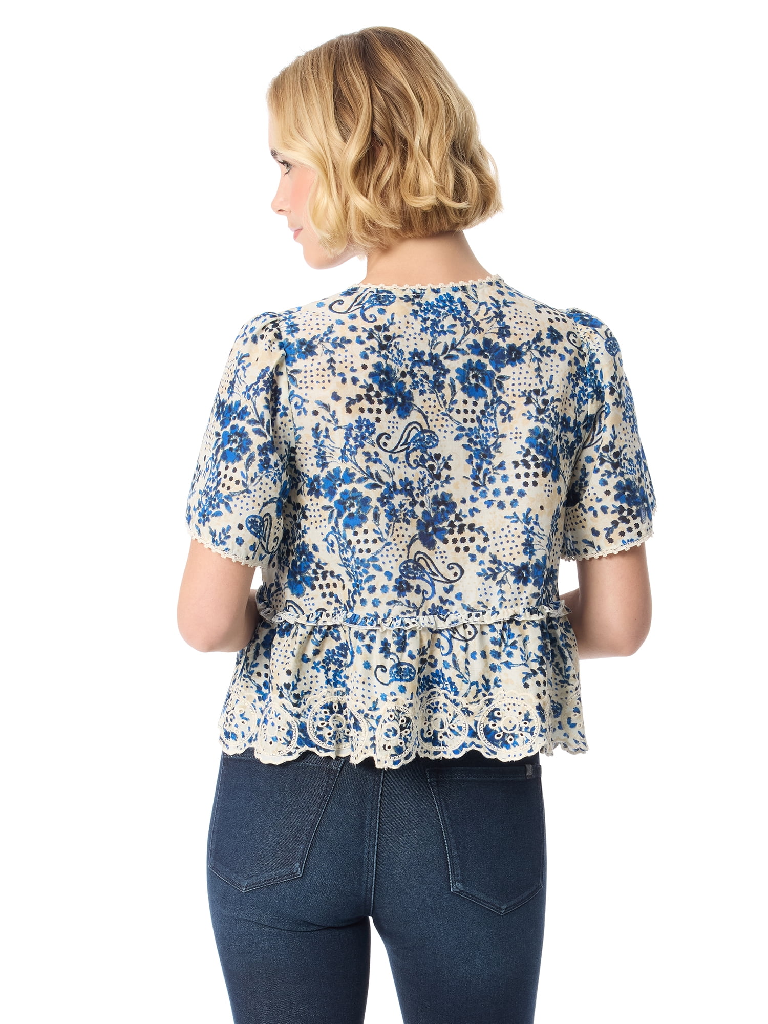 Jessica Simpson Women's Willow Embroidery Blouse, Sizes XS-XL