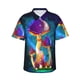 thumbnail image 2 of Camisa hawaiana nueva y divertida con estampado de hongos para hombre, camisas de manga corta, camisas casuales para vacaciones en la playa, camisas de calle con flores para mujer y niño, 2 of 4