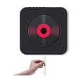 thumbnail image 1 of Reproductor de CD de pared, radio FM, Bluetooth, USB, MP3, negro, 1 of 8