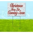 thumbnail image 1 of Christmas Tree Lot Coming Soon (18" x 24") Yard Sign, Includes Metal Step Stake, 1 of 6