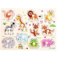 thumbnail image 1 of Tablero de madera de los números de las frutas, de los animales de dibujos animados y de la mano de los niños Inevent WJ4210-03, 1 of 4