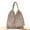 Gray, variant on Cotton Rope Hollow Straw Bag Sheer Macrame Tote Bohemian Ultralight Shoulder Bags Net Pack Vintage Retro Chic Handbag