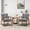 Grey, variant on MIKIBAMA Mid-Century Modern Chair with Solid Wood Frame, Accent Chair Extra-Thick Backrest, Blue