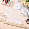 thumbnail image 3 of 10.94 Yards Double Fold Bias Tape 5/8 Inch Bias Tape Double Fold White Polycotton Binding Tape Continuous Sewing Fabric Bias Tape for Sewing Seaming Quilting Hemming Piping Apparel Craft, 3 of 5