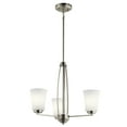 thumbnail image 2 of 44050NI Kichler Lighting Tao - 3 light Small Chandelier - 18.75 inches tall by 21.75 inches wide-Brushed Nickel Finish    -Traditional Installation, 2 of 2