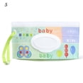 thumbnail image 1 of Bolsa de toallitas húmedas EVA para bebé, funda portátil con tapa, correa a presión, reutilizable, recargable, caja de pañuelos útiles para cosméticos, 1 of 5