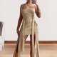 thumbnail image 4 of Vestido corto ceñido al cuerpo para mujer vestido con tirantes calado sin espalda ajustado atuendo diario FLhrweasw Nuevo, 4 of 7