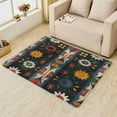 thumbnail image 1 of Boho Rug, Southwestern Area Rug 4x5, Ethnic Tribal Rugs for Bedroom, Rugs Low Pile Washable Stain Resistant Easy Clean for Dining Room, Living Room Soft Carpet Decor Xsu&-67, 1 of 7