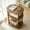 Rustic Walnut, variant on GOODLAN Wooden 3-Tier Side Table, Small End Table for Living Room and Bedroom, Rustic Walnut  Vintage Accent Coffee Table Nightstand with Storage