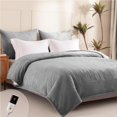thumbnail image 1 of Heated Blanket Electric Throw 50” x 60” -Heated Throw Blanket with 5 Heating Levels & 3 Hours Auto Off Machine Washable Over-Heat Protect（Racoon）, 1 of 7