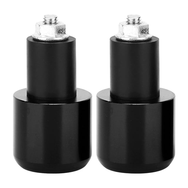 Accesorio de modificación de motocicleta, tapón de extremo de barra de mango para manillar de 22mm de diámetro (negro), 2 uds.