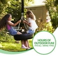 thumbnail image 4 of Easy Hang (4FT) Tree Swing Strap X2 - Holds 4400lbs. - Heavy Duty Carabiner - Bonus Spinner - Perfect for Tire and Saucer Swings - 100% Waterproof - Easy Picture Instructions - Carry Bag I, 4 of 5