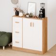 thumbnail image 4 of Happydeer Kitchen Storage Sideboard with 3 Drawers and 2 Doors, Storage Cabinet, Kitchen Pantry Cabinet Hutch, 4 of 7