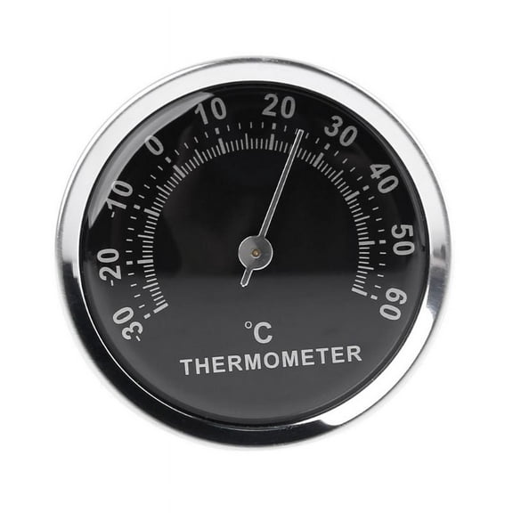 58mm Mini Car Thermometer -30~60℃ Indoor Outdoor Mechanical Thermometer with Double-sided Sticker High Accuracy