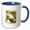 Blue/White, variant on 3drose, New Mexico Territory Flower the Yucca, 15oz Mug