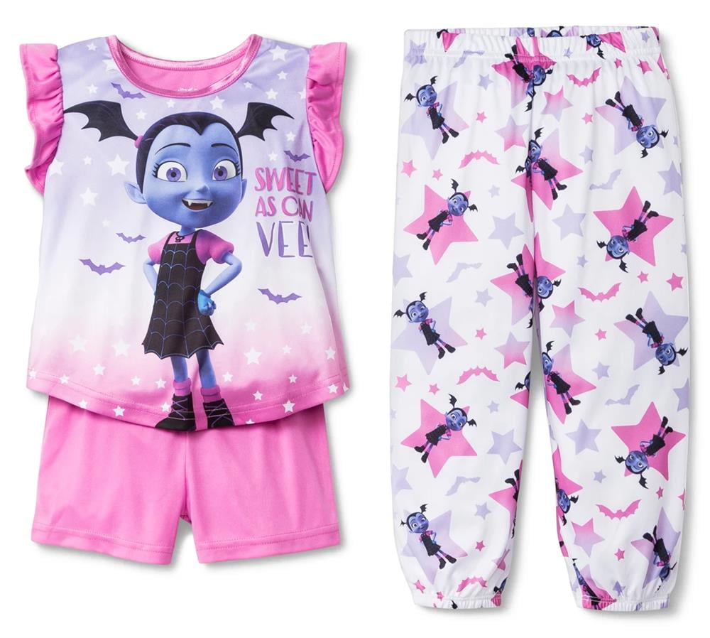Disneys Vampirina Girls Top & Bottoms Brushed Pajama Set Size 4 
